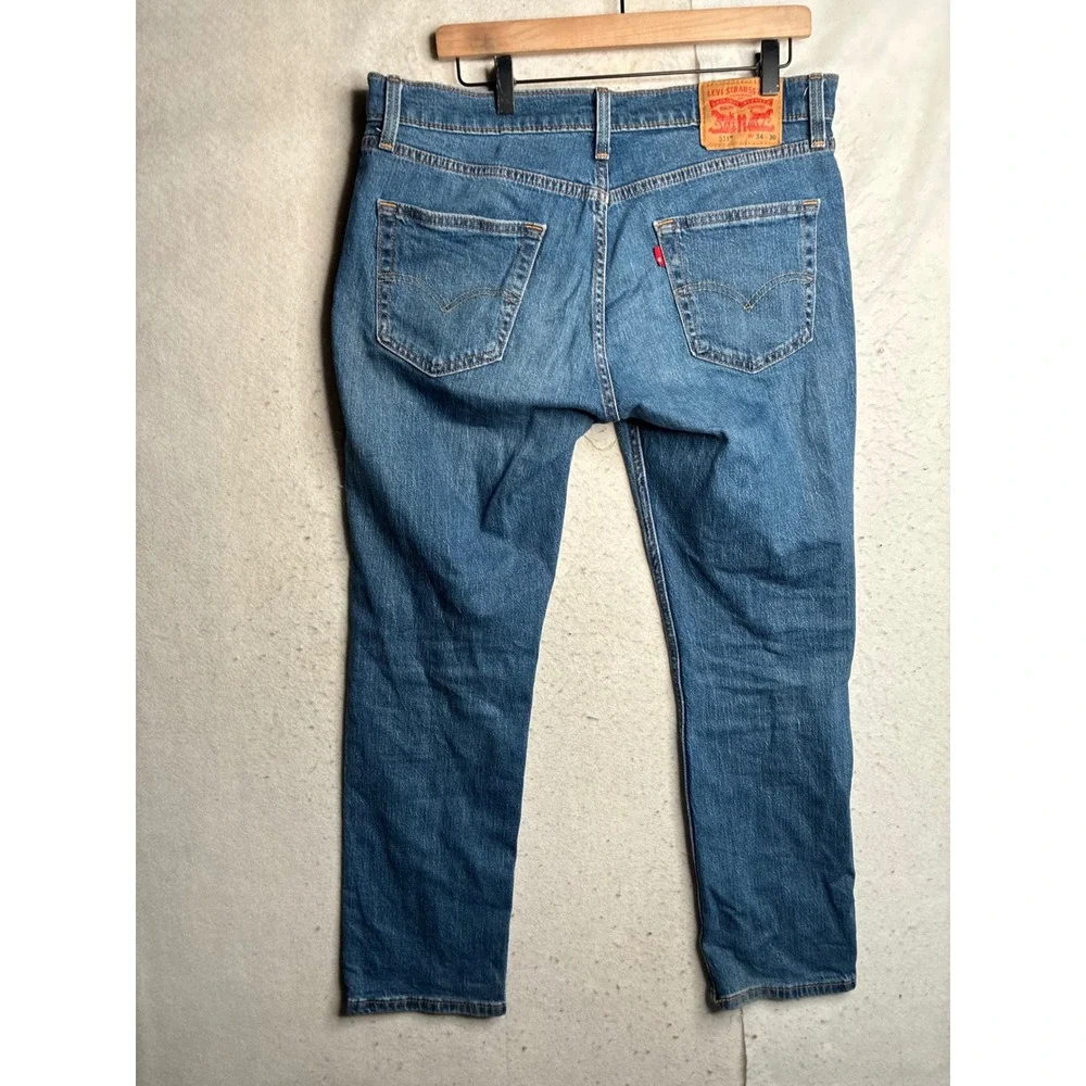 Levis 511 Slim Fit Jeans Mens 34x30 Medium Wash Blue Denim Pants 511-1322